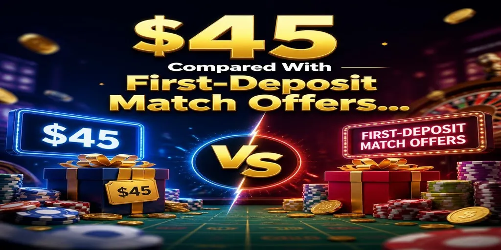 $45 Compared With First-Deposit Match Offers