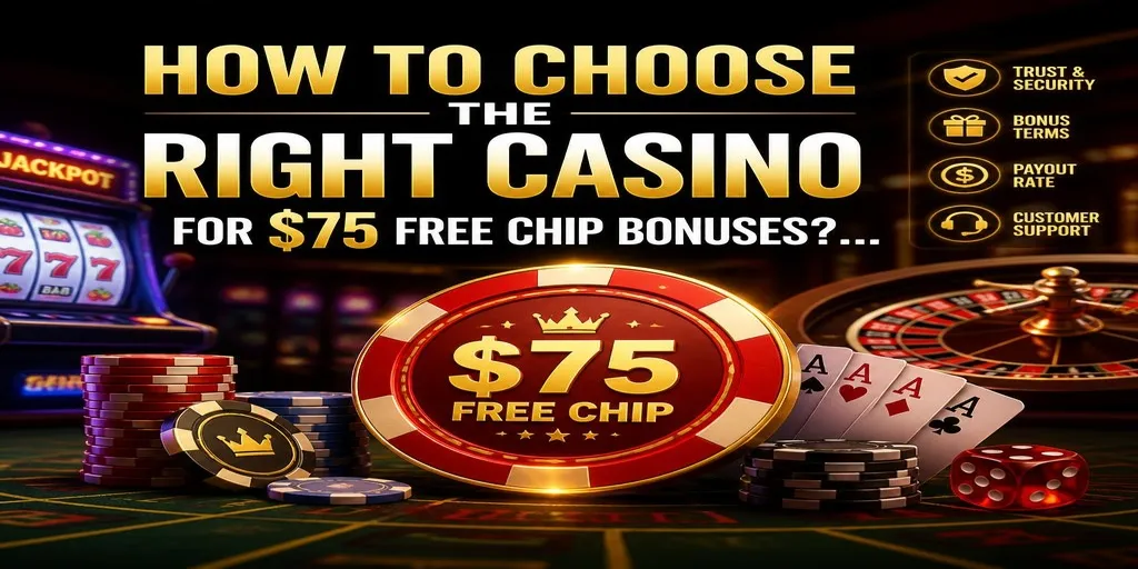 How To Choose the Right Casino for $75 Free Chip Bonuses