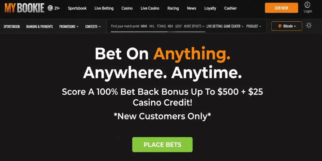 MyBookie Brand New Online Casino Real Money No Deposit USA