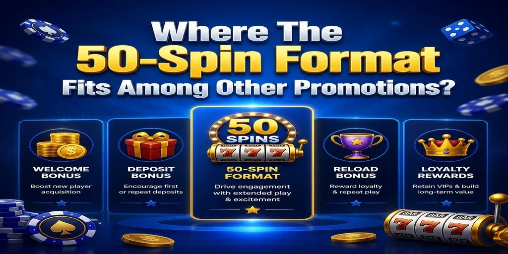 Where The 50-Spin Format Fits Among Other Promotions?