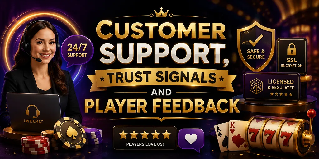 Customer Support, Trust Signals And Player Feedback