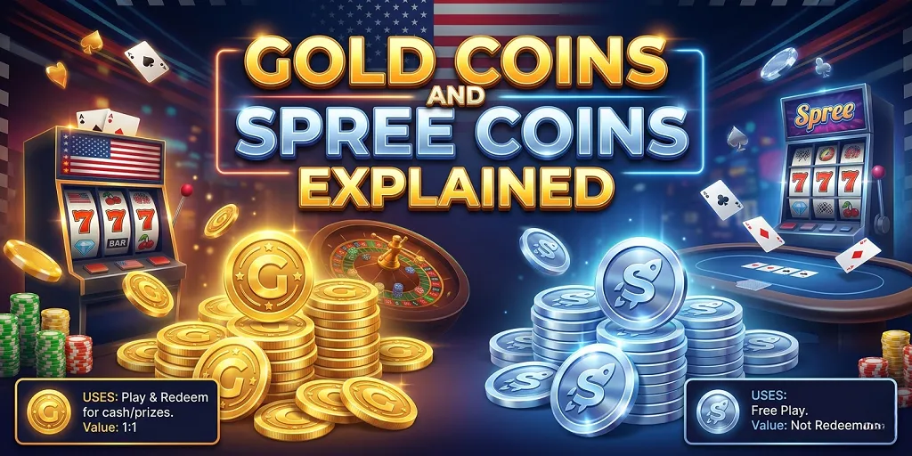 Gold Coins And Spree Coins Explained
