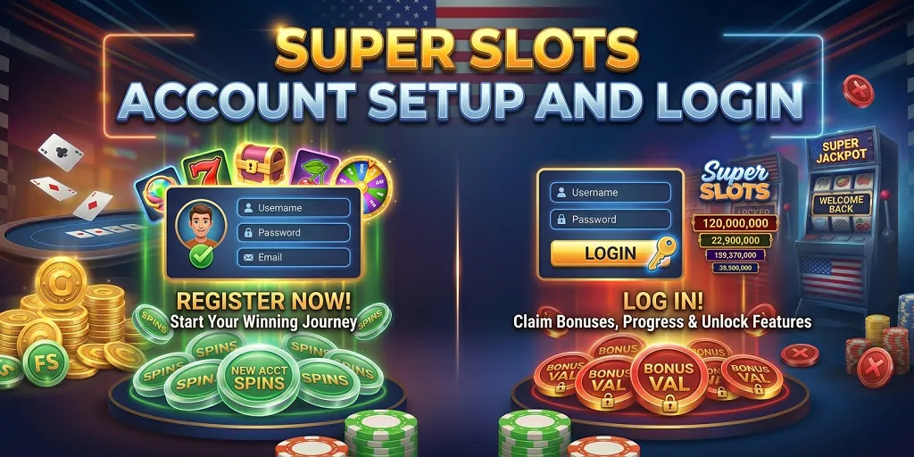 Super Slots Account Setup And Login