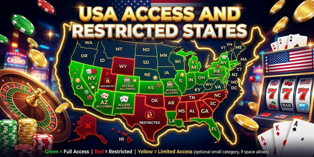 USA Access And Restricted States