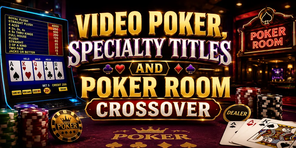 Video Poker, Specialty Titles And Poker Room Crossover