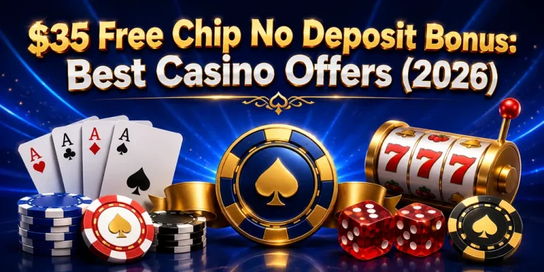 $35 Free Chip No Deposit Bonus Best Casino Offers (2026)