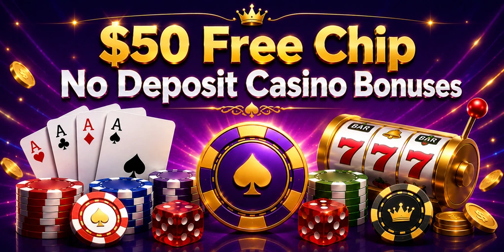 $50 Free Chip No Deposit Casino Bonuses