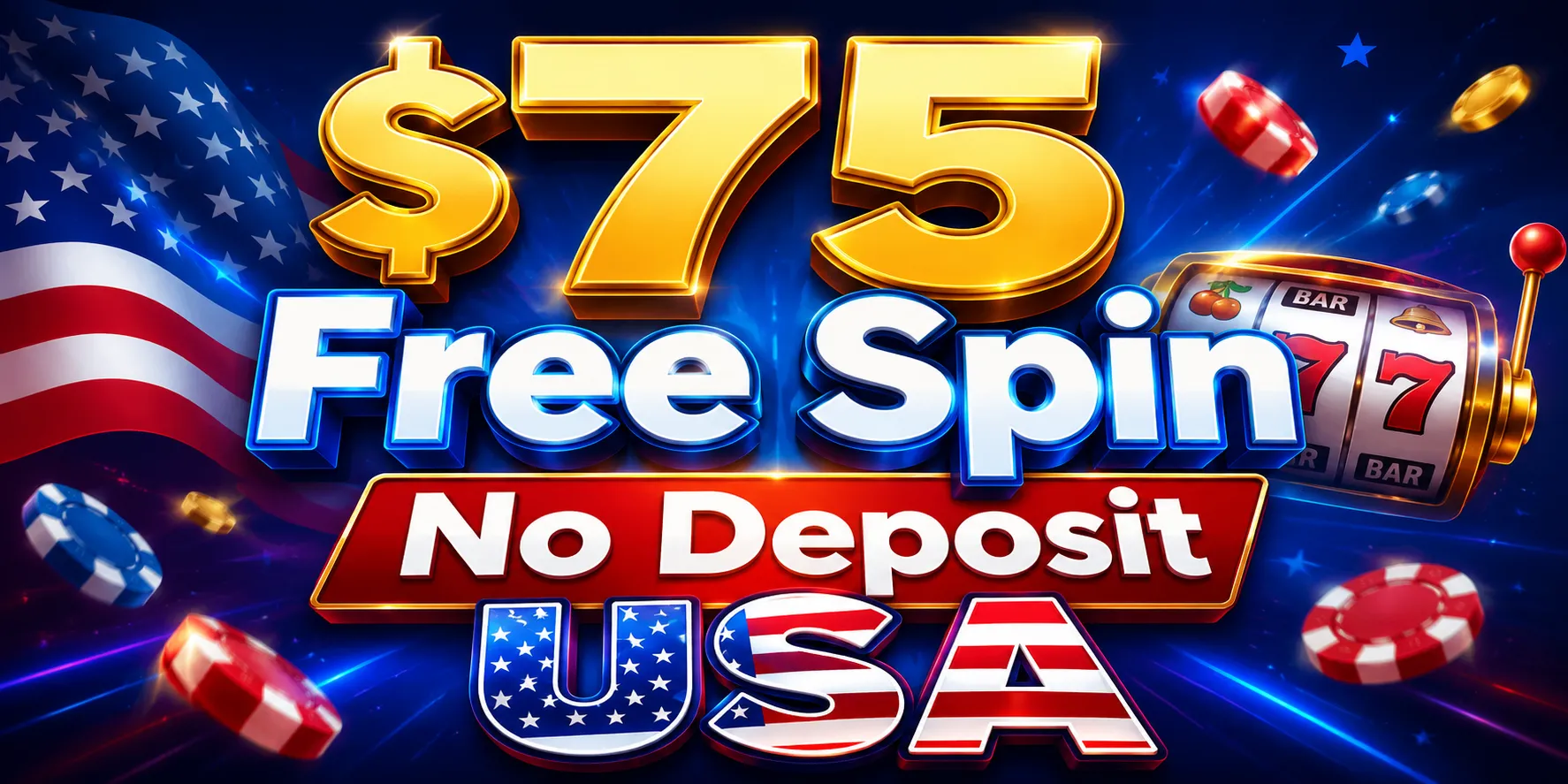 $75 Free Spin No Deposit