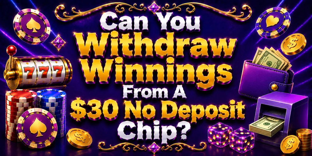 Can You Withdraw Winnings From A $30 No Deposit Chip?