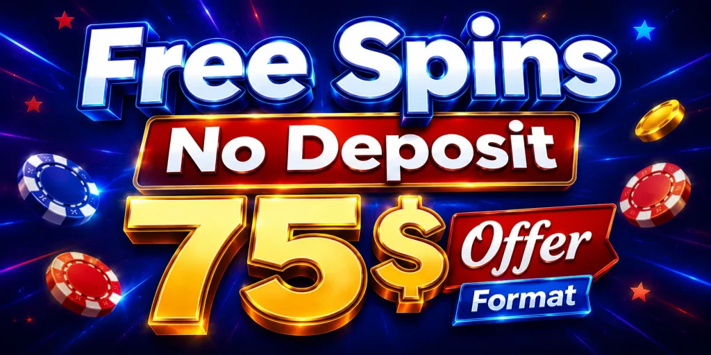 Free Spins No Deposit 75$ Offer Format